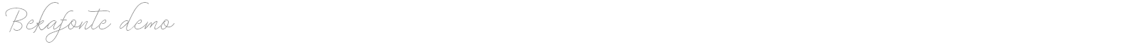 Bekafonte font preview